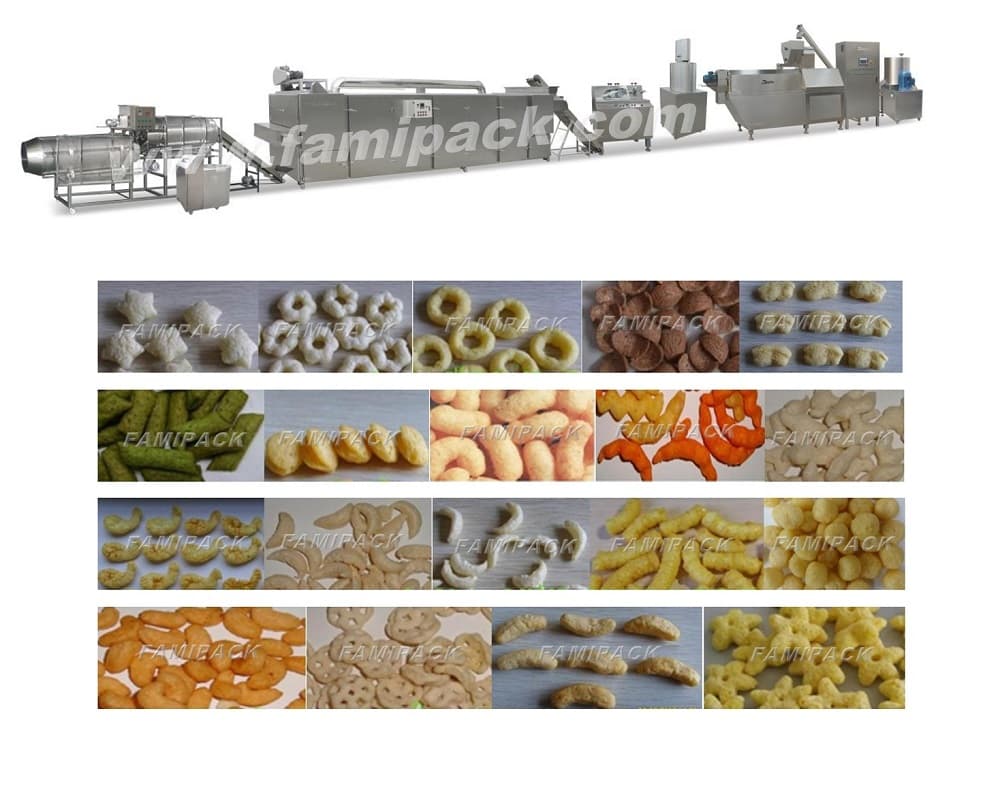 Línea de snacks extruidos